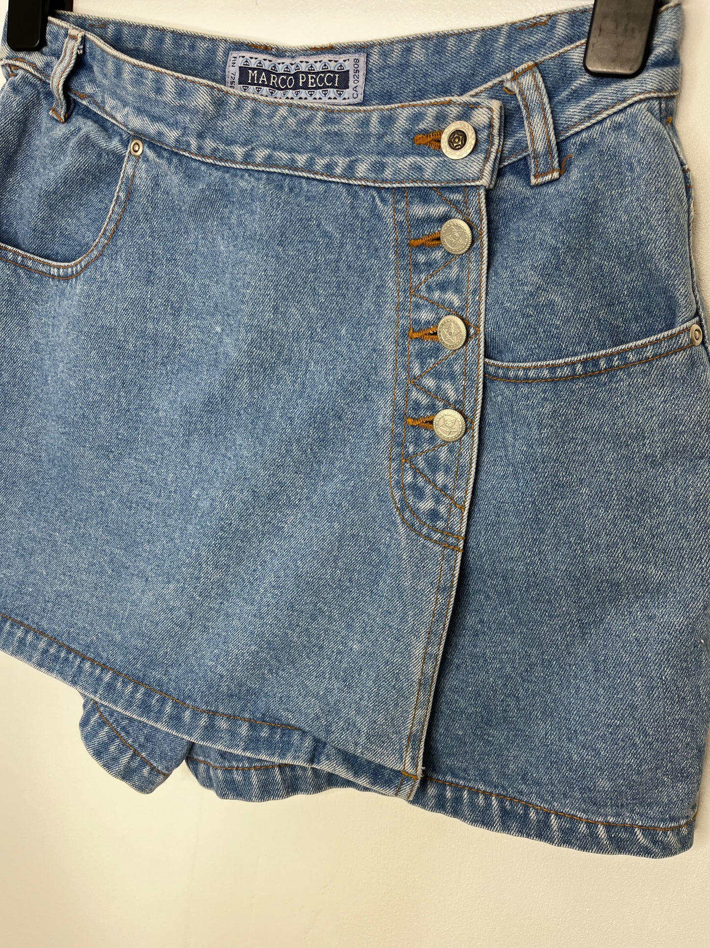 True Vintage Denim Skirt Skort