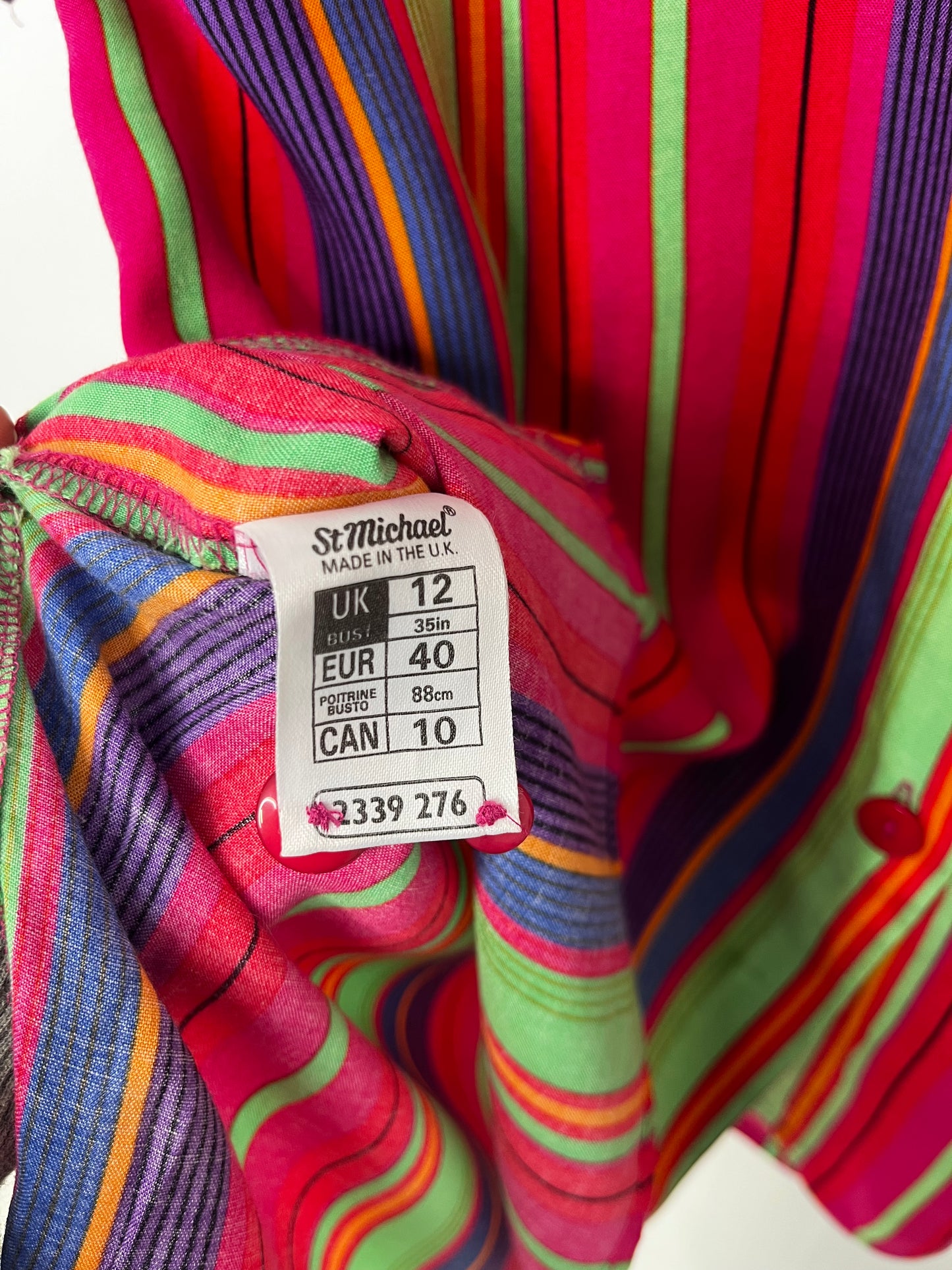True Vintage Rainbow Stripe Skirt