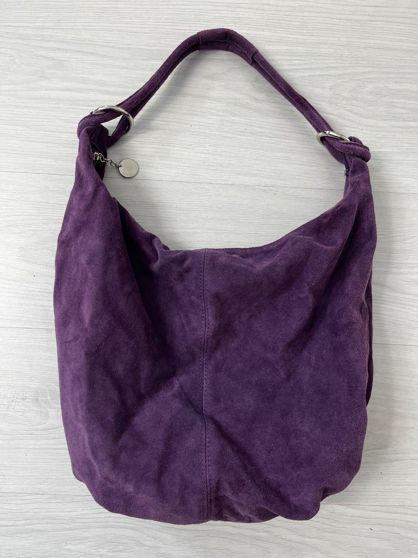 Purple Vintage Leather Shoulder Bag
