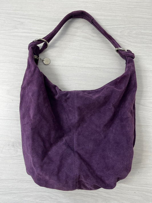 Purple Vintage Leather Shoulder Bag