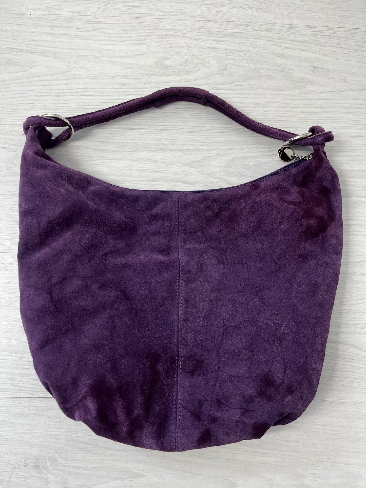 Purple Vintage Leather Shoulder Bag