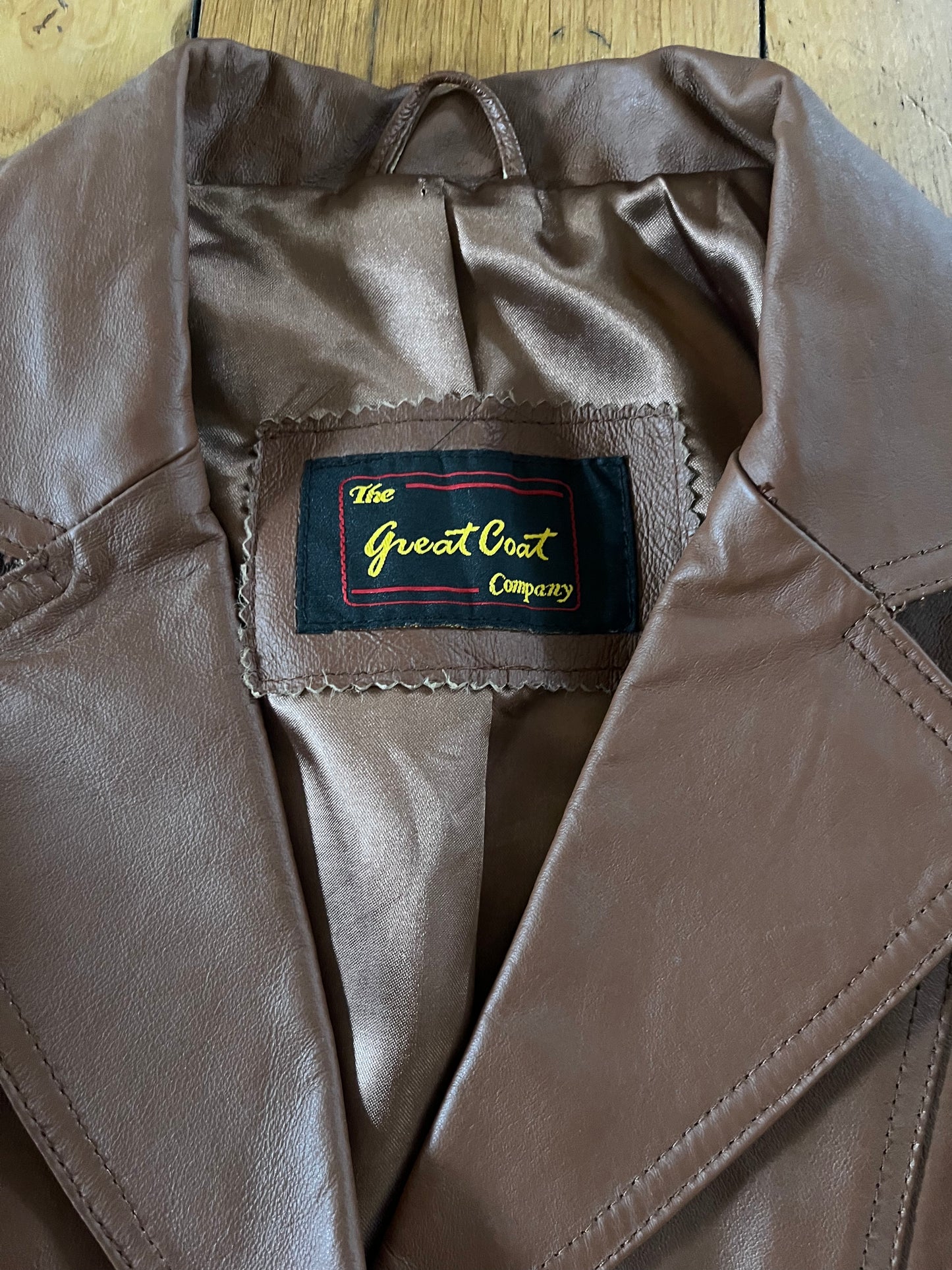 Brown Leather Vintage Jacket