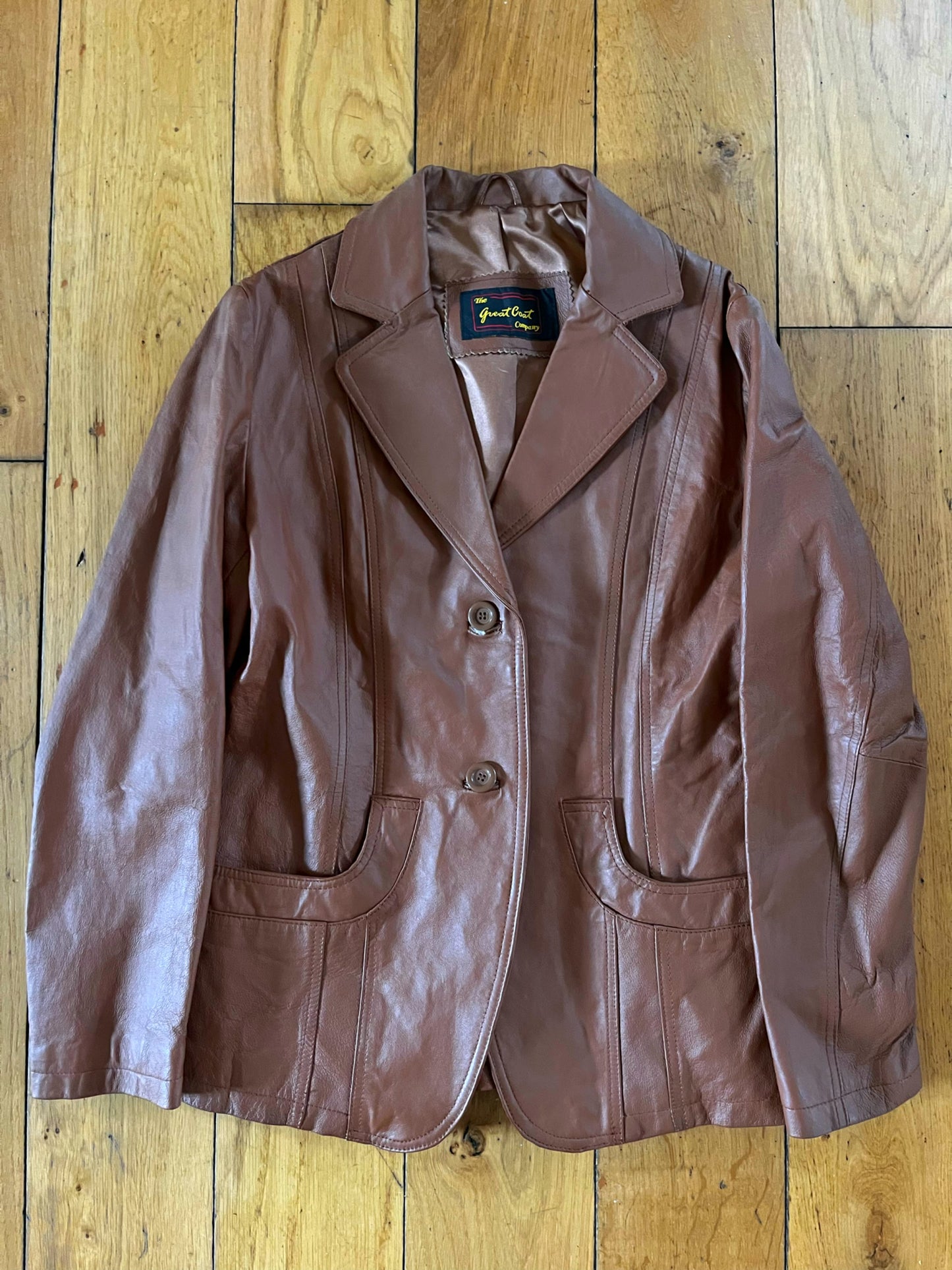 Brown Leather Vintage Jacket