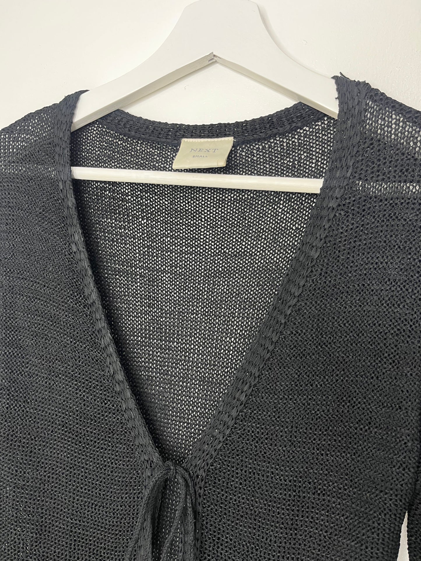 Black Fringed Whimsical Vintage Cardigan