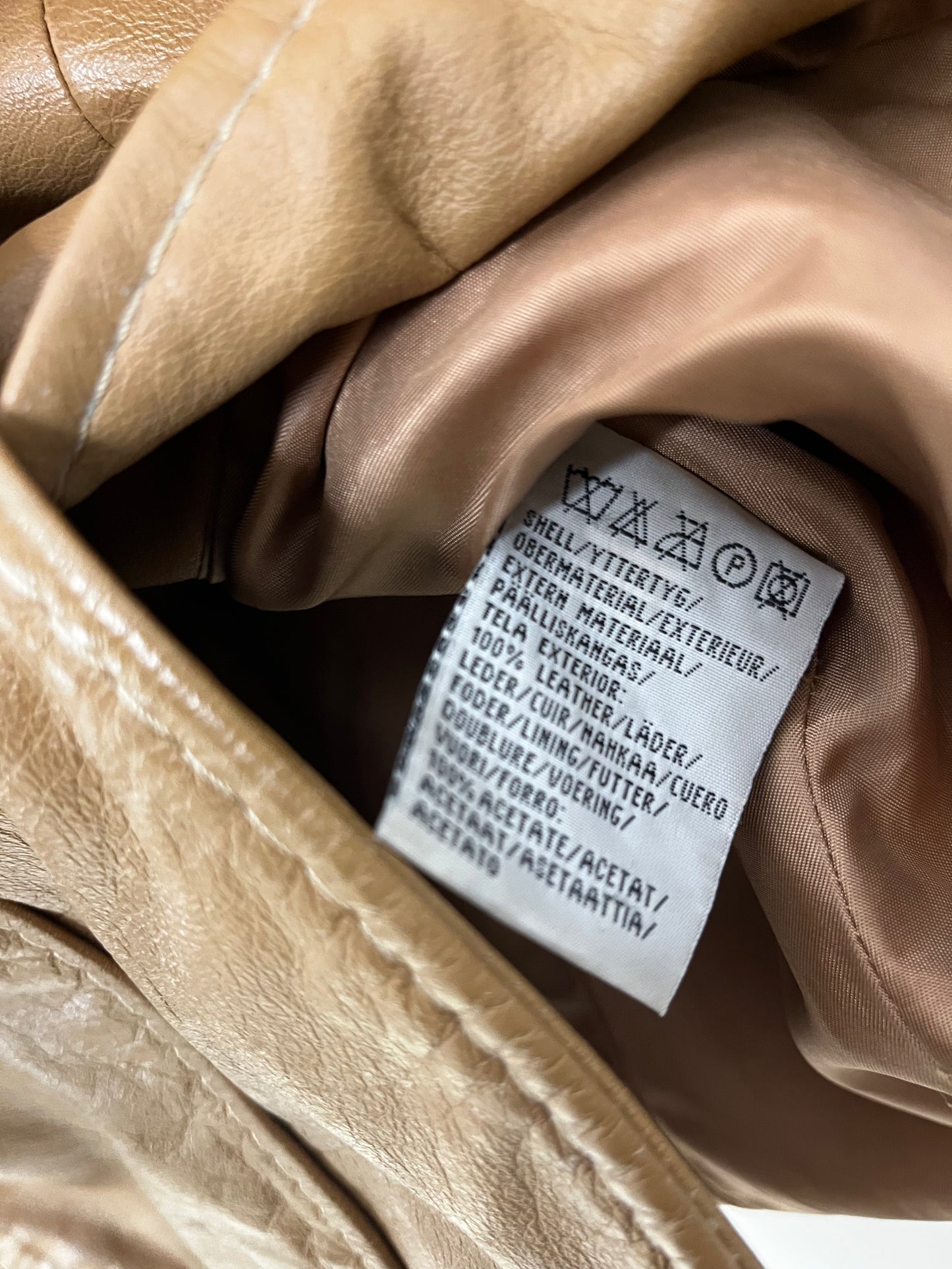 Camel Vintage Leather Jacket