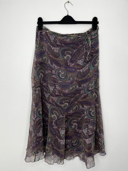 Paisley Vintage Midi Skirt