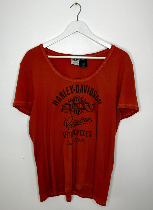 Burnt Orange Harley Davidson Top