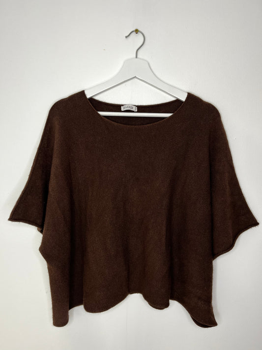 Brown Slouchy Vintage Jumper