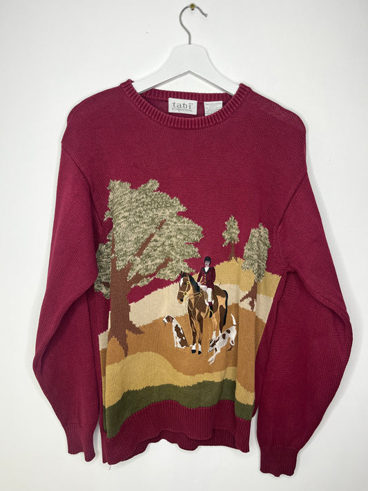 True Vintage Burgundy Jumper