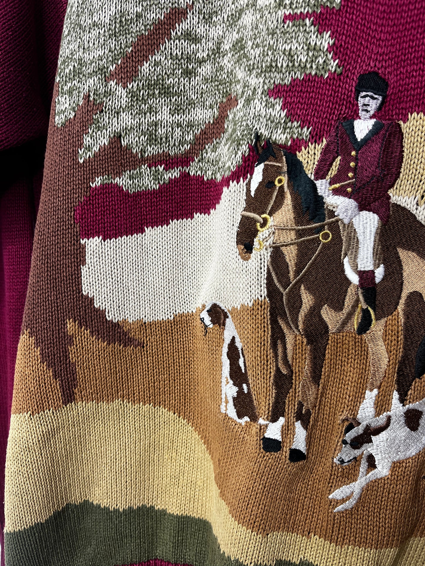 True Vintage Burgundy Jumper