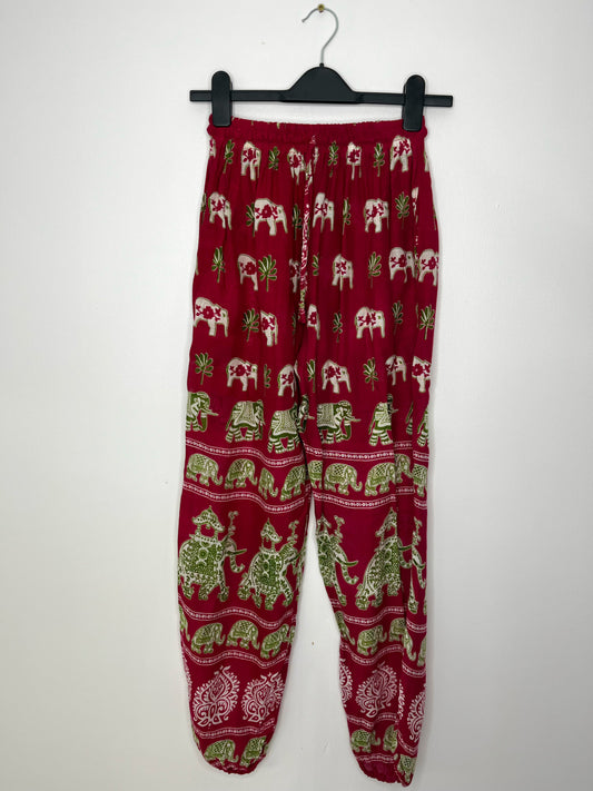 Highwaisted Pink Elephant Trousers