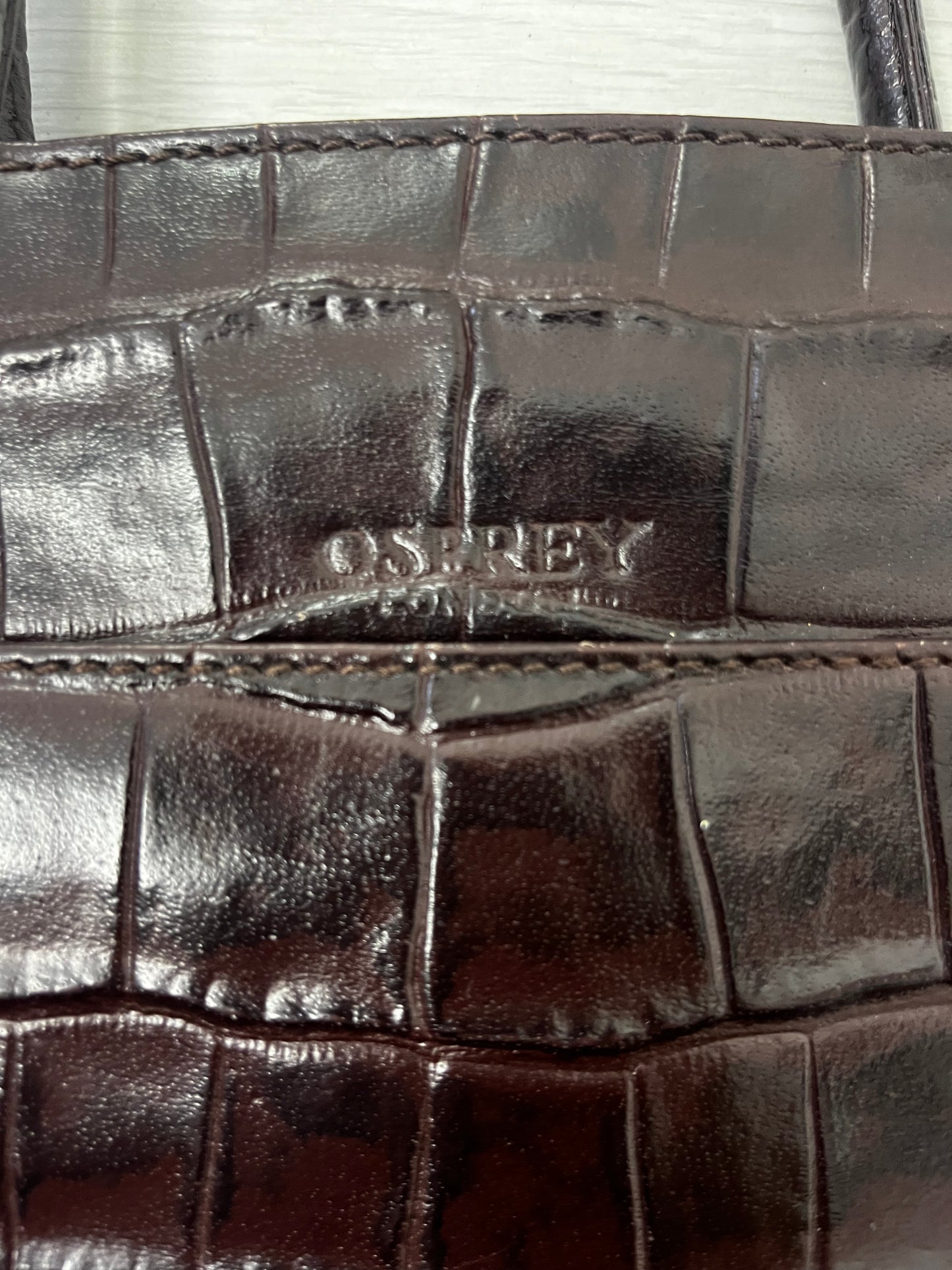 Brown Vintage Osprey London Handbag