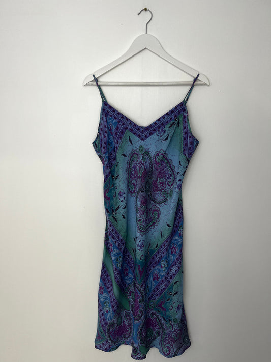 Purple Vintage 90s Spaghetti Strap Dress