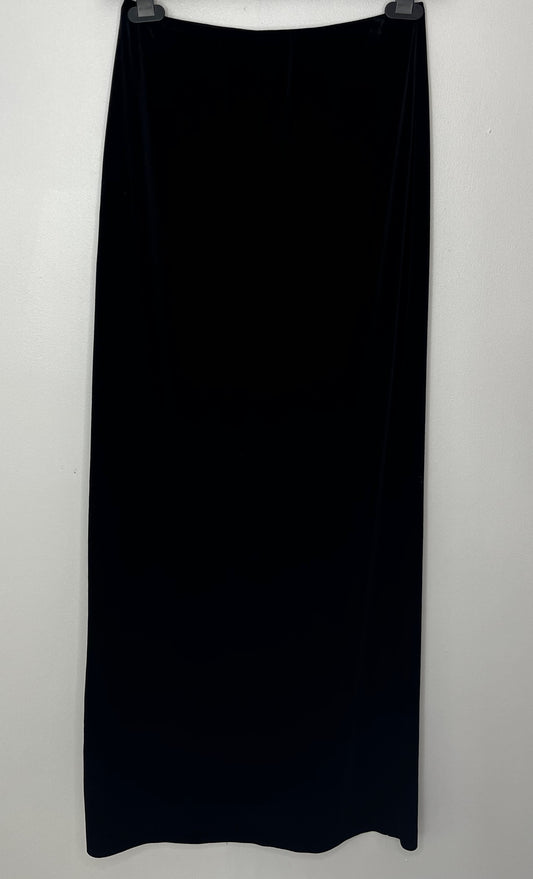 Black Velvet Maxi Skirt