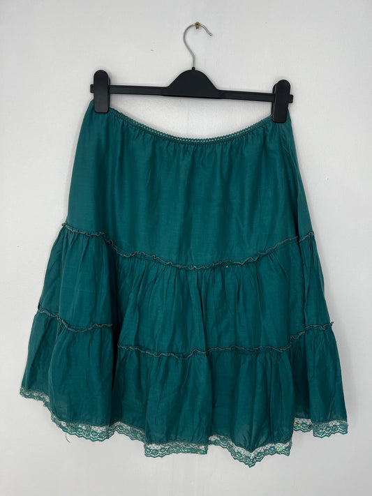 Turquoise Vintage Boho Skirt