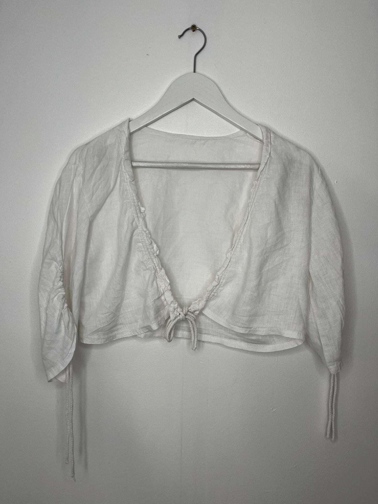 Vintage Linen Tie Top