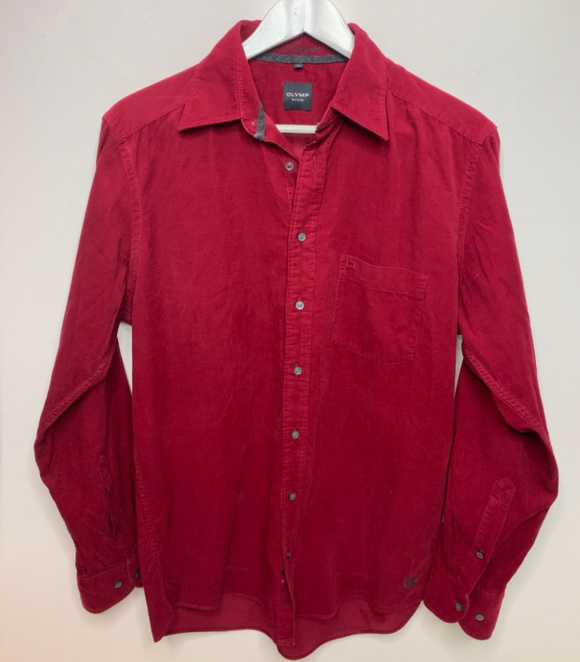 Cherry Red Light Cord Shirt