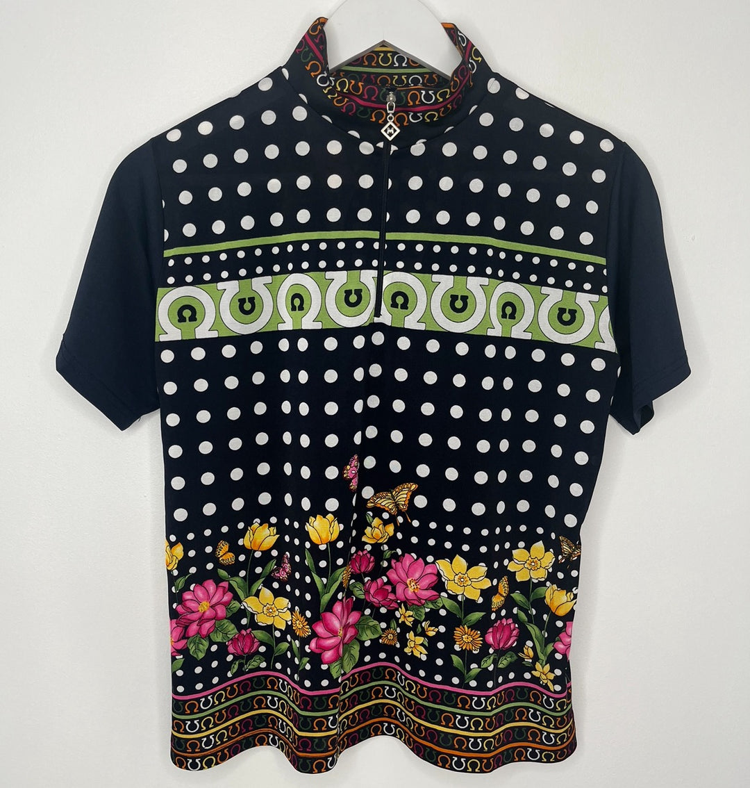 Quarter Zip Colourful Top