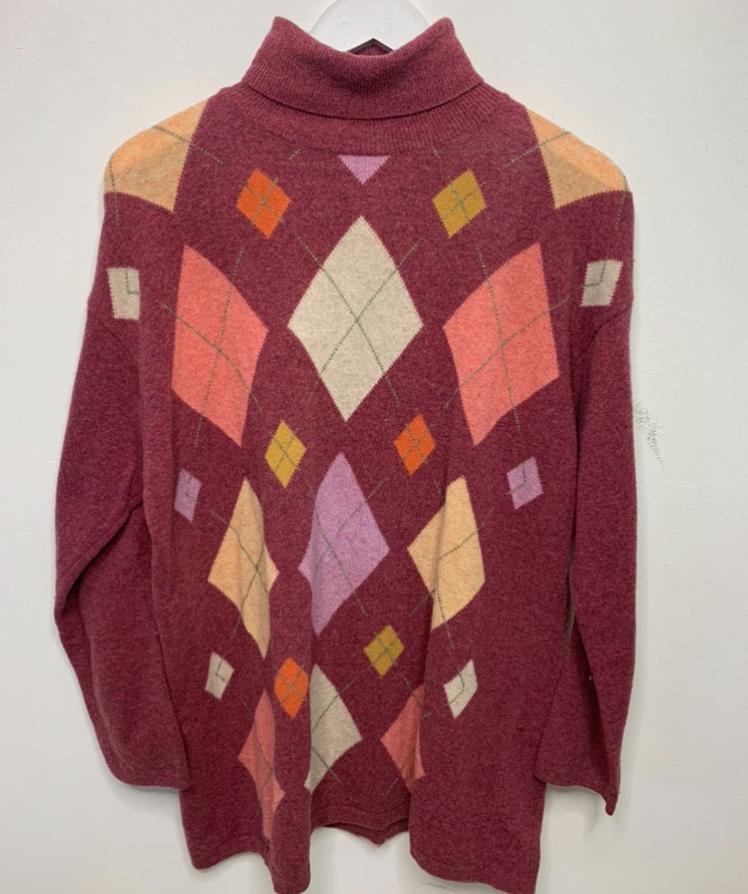 UCOB Burgundy Roll Neck