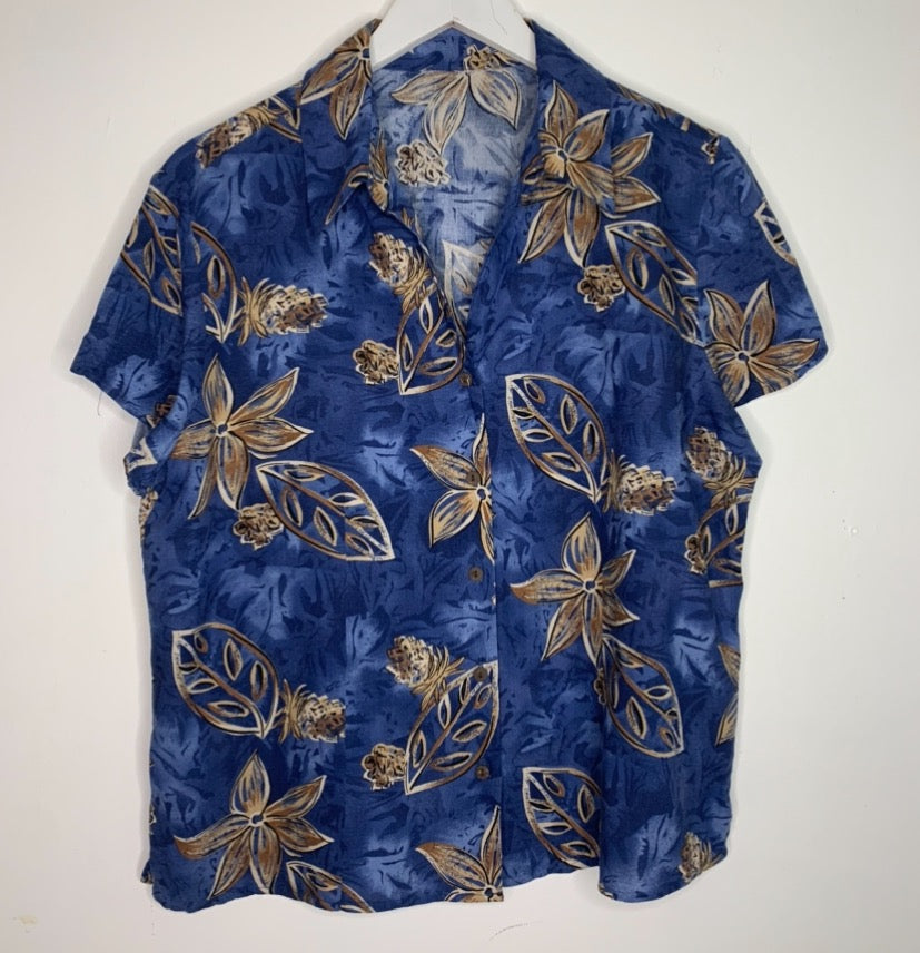 Blue Hawaiian Shirt