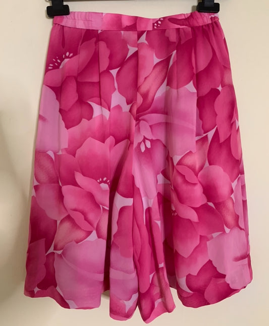 Highwaisted Pink Floral Shorts